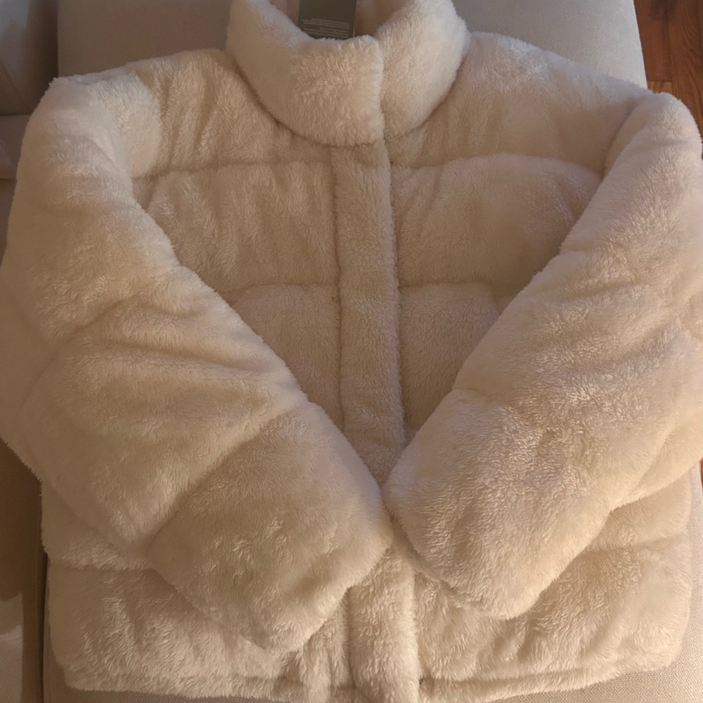 H&M Cream Plush Jacket
